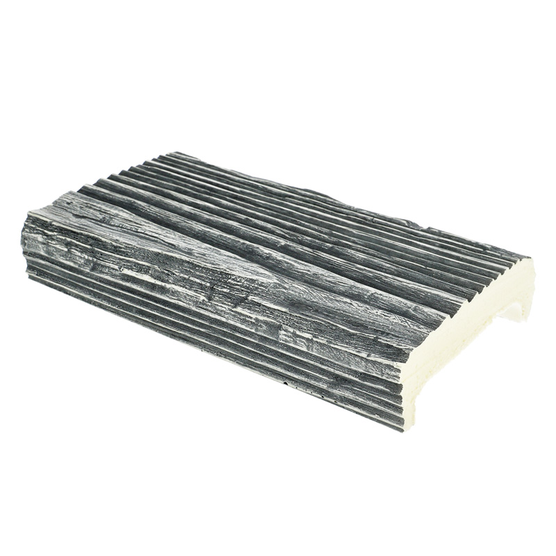 Termékminta: DecoWood Szürke-120 Rusztikus poliuretán deszka panel (ET 306) 20 cm