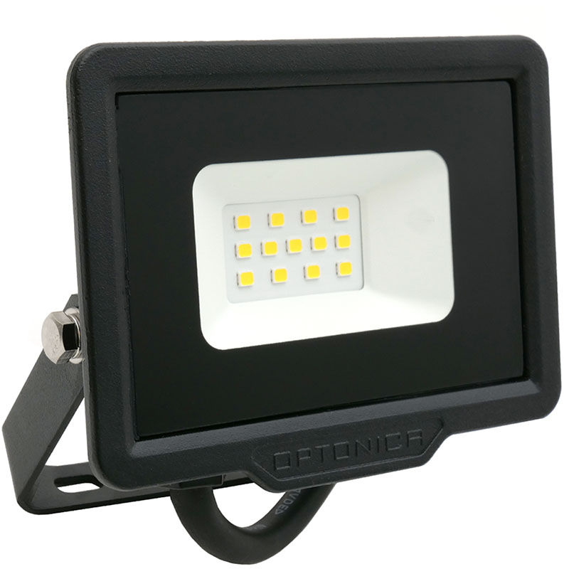 SMD2 LED reflektor fekete (10W/120°) - Hideg fehér