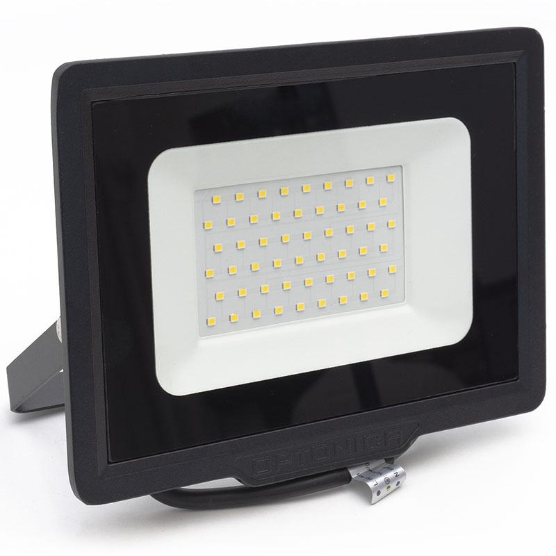 SMD2 LED reflektor fekete (50W/120°) - Hideg fehér