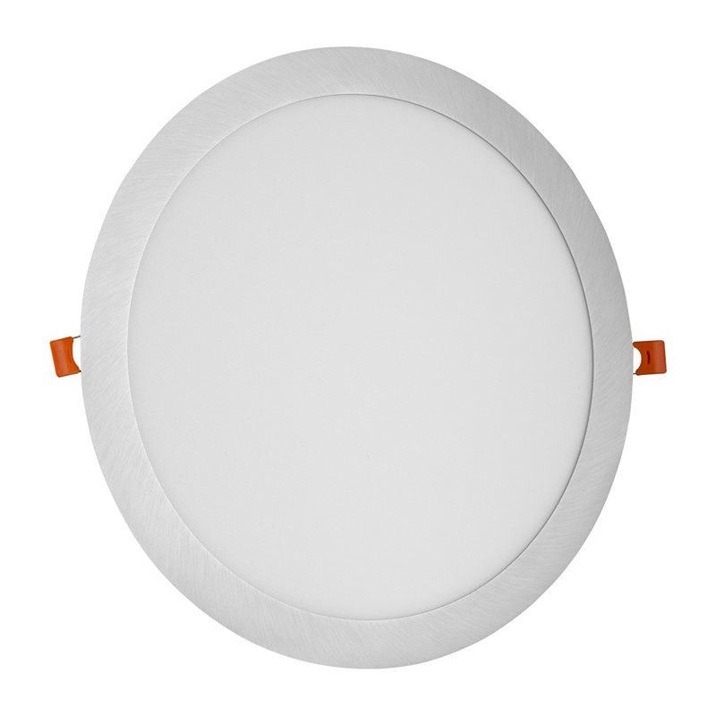Süllyeszthető LED panel (296 mm - kör) 24W - természetes fehér, szatén-nikkel
