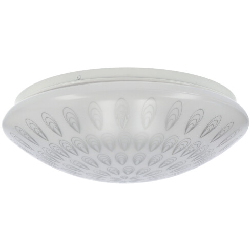 Umbriel mennyezeti LED lámpa, kör alakú, esőcsepp mintás (18W/1600lm) természetes fehér
