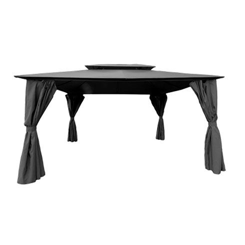 Gazebo 34 Kerti Pergola - fekete