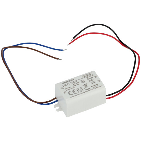 LED tápegység 12 Volt - kötődobozba szerelhető IP65 (6W/0.5A)