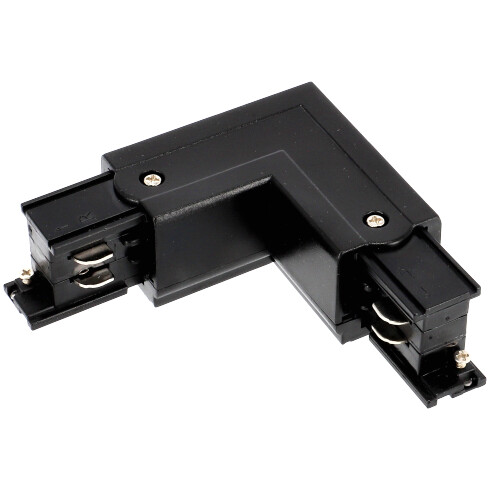 SPS 3 fázisú sínes LED lámpa rendszer (230V) - L sarokelem, jobbos, fekete