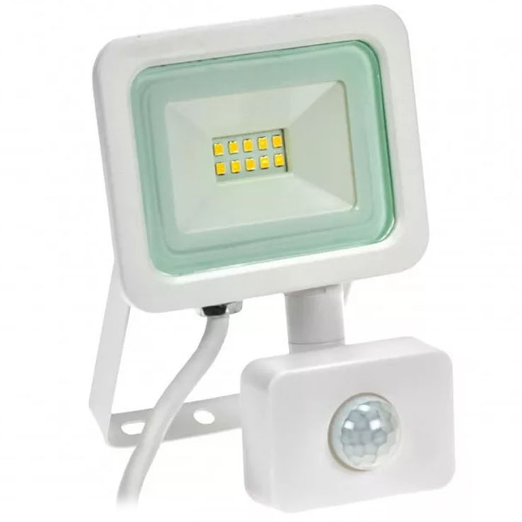 Noctis Lux LED reflektor mozgásérzékelővel, fehér (10W/820Lumen) természetes fehér