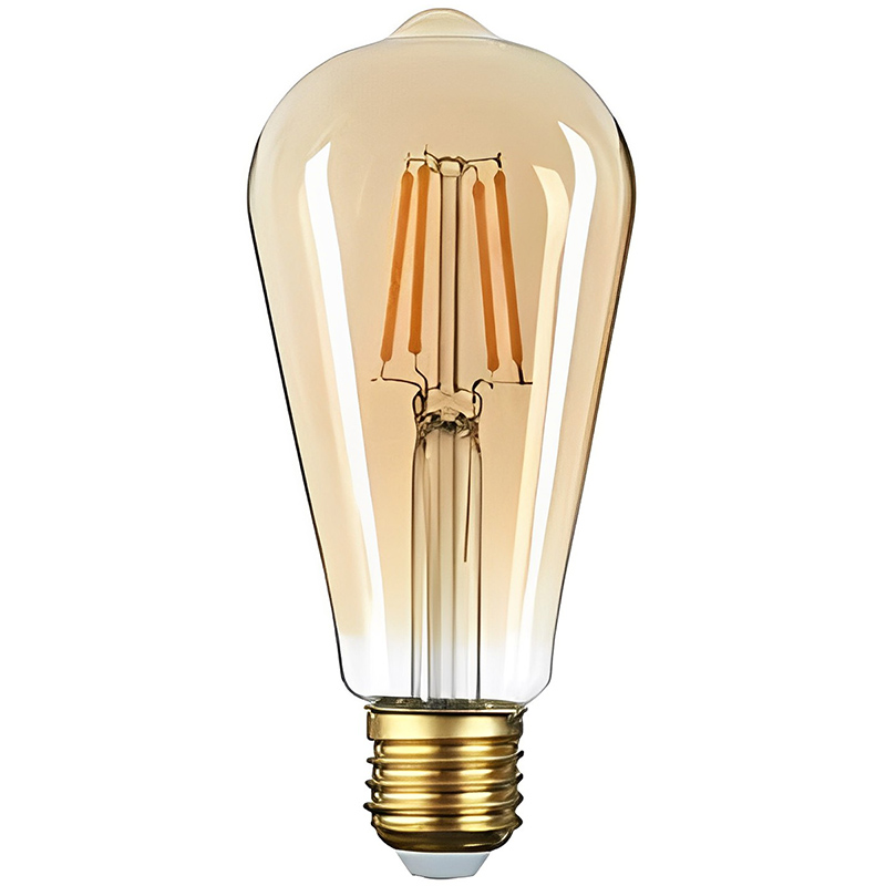 E27 LED izzó Vintage filament (8W/360°) ST64 - extra meleg fehér