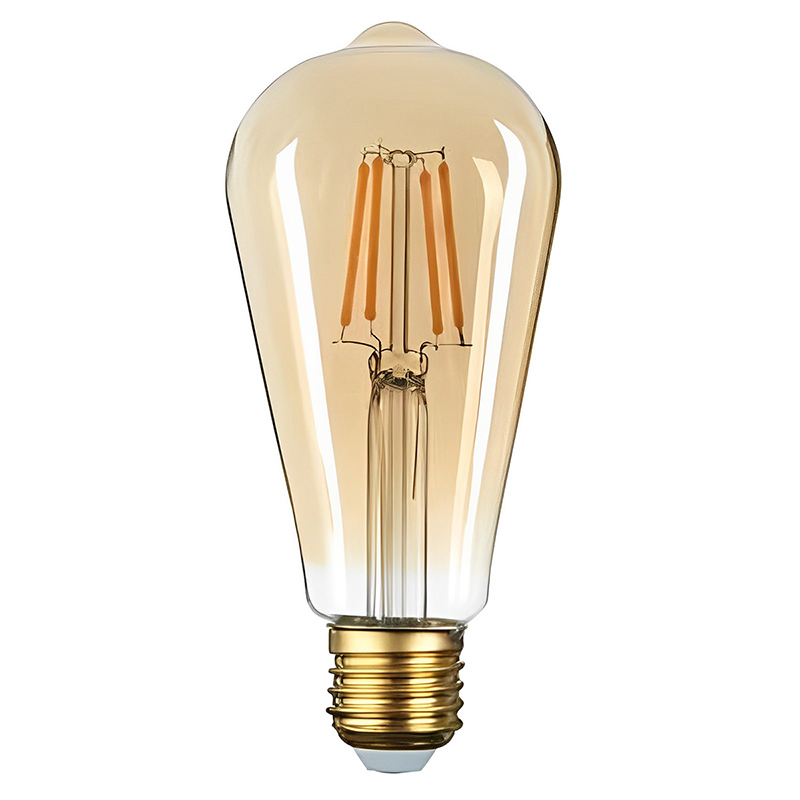 E27 LED izzó Vintage filament (4W/300°) ST64 - extra meleg fehér