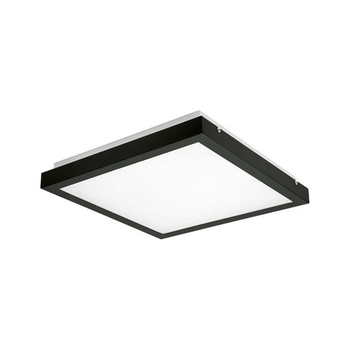 Tybia mennyezeti LED lámpa, mikrohullámú mozgásérzékelős, négyzet alakú (25W/2600lm) természetes fehér, fekete