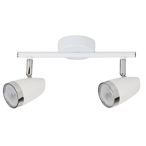 Karen mennyezeti spot LED lámpatest (2x4W) fehér-króm, meleg fehér