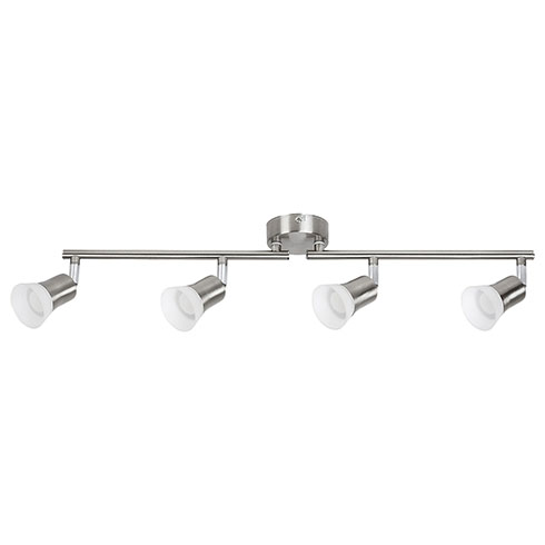 Riley mennyezeti spot LED lámpatest (4x4W) szatén-króm, meleg fehér