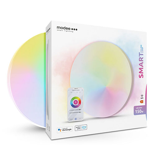 SMART mennyezeti LED lámpa (24W - 2450lm) Wi-Firől vezérelhető RGB+CCT, dimmelhető