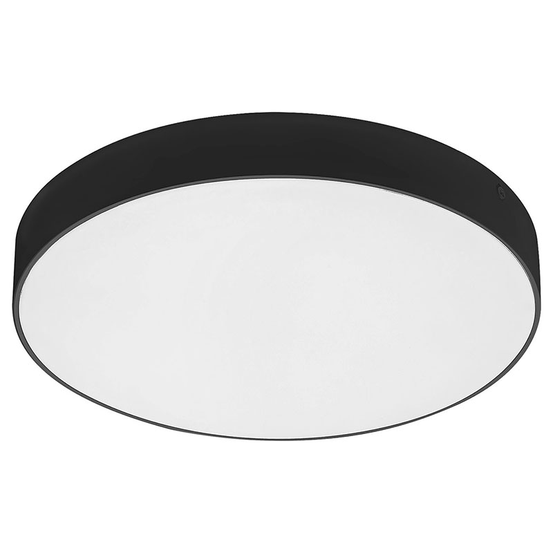 TARTU IP44 fekete keretes mennyezeti LED lámpa, kerek (24W/2500lm) állítható színhőmérséklet