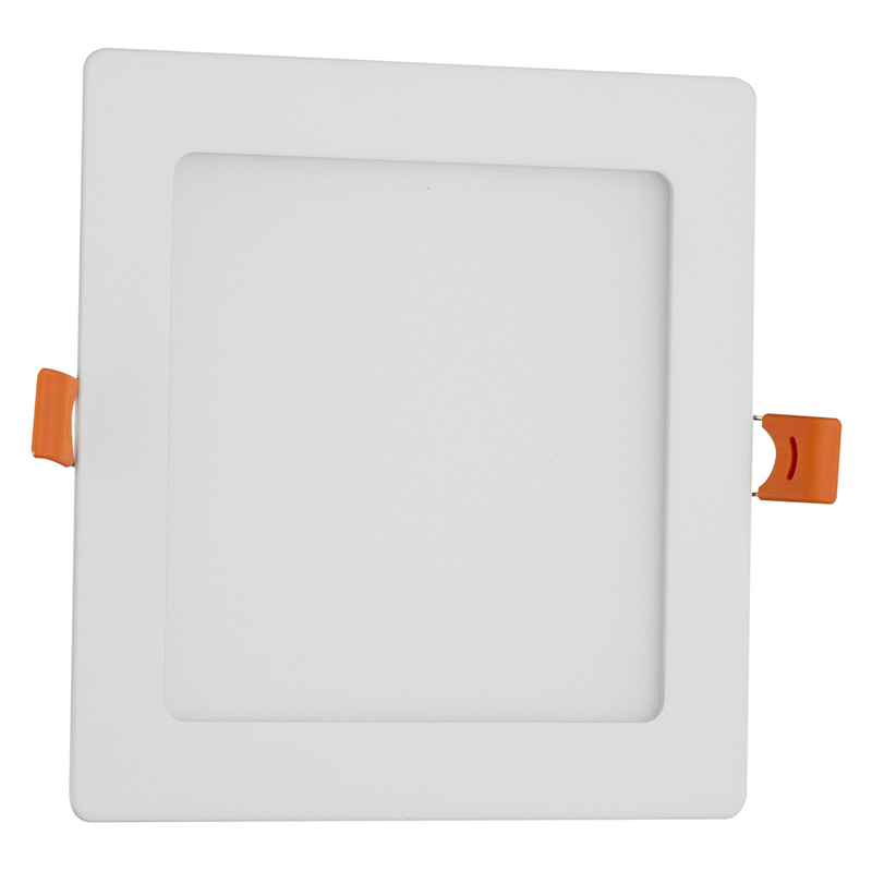 Süllyeszthető LED panel (141 mm - négyzet) 9W - hideg fehér, fehér