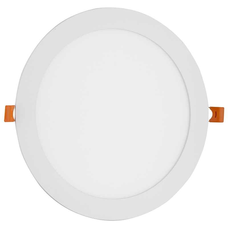 Süllyeszthető LED panel (220 mm - kör) 18W - meleg fehér, fehér