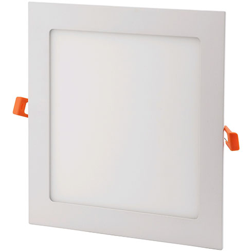 Süllyeszthető LED panel (220 mm - négyzet) 18W - hideg fehér, fehér Kifutó!