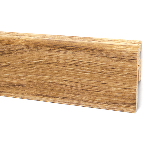 -Vigo 6 cm-es parkettaszegélyléc (220 cm) gumi szegélyes, vízálló: Rossport tölgy