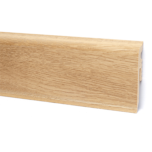 -Vigo 6 cm-es parkettaszegélyléc (220 cm) gumi szegélyes, vízálló: Calvia tölgy
