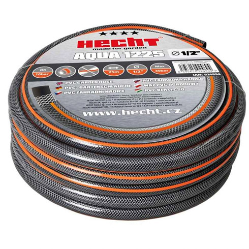 Aqua locsolótömlő, 1/2\" - 25 m, PVC, szürke-narancssárga