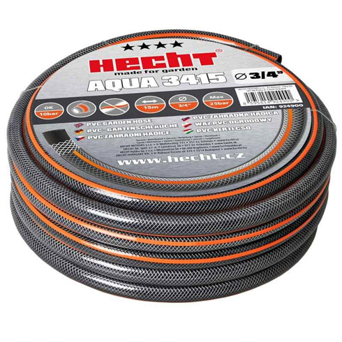 Aqua locsolótömlő, 3/4\" - 15 m, PVC, szürke-narancssárga