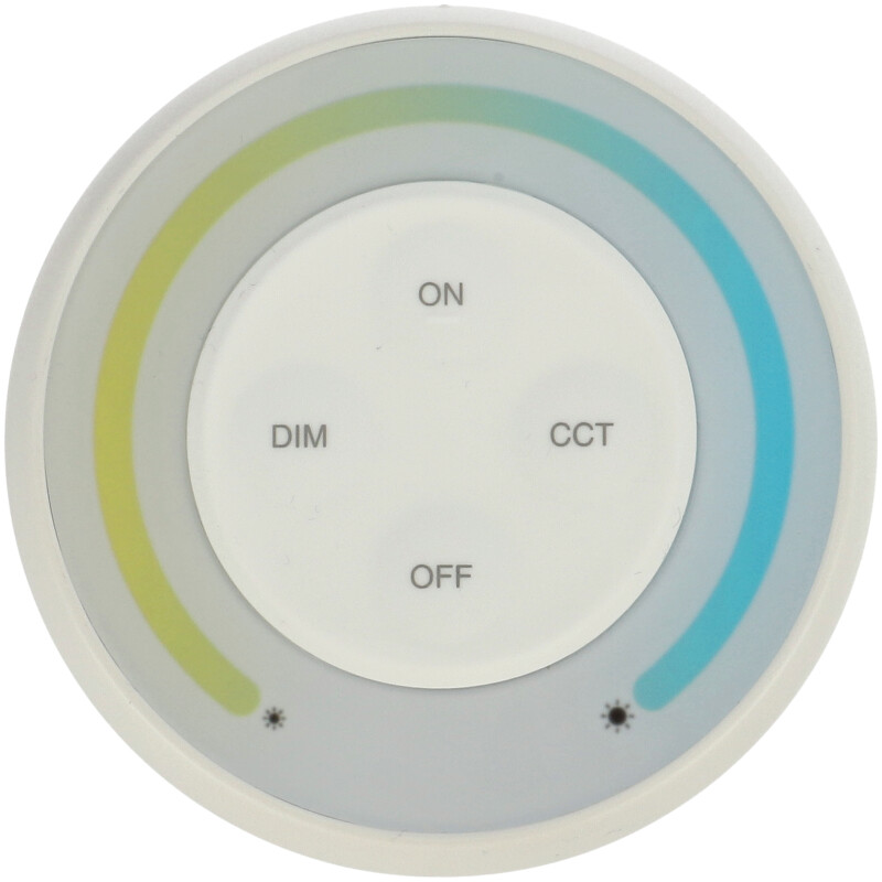 S1-W, Dimmer Fali LED szalag fényerő szabályzó panel (CCT): elemes - fehér