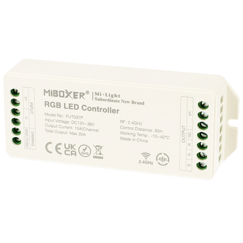 Group Control RGB csoport (zóna) vezérlő RGB LED szalaghoz (20A) FUT037P
