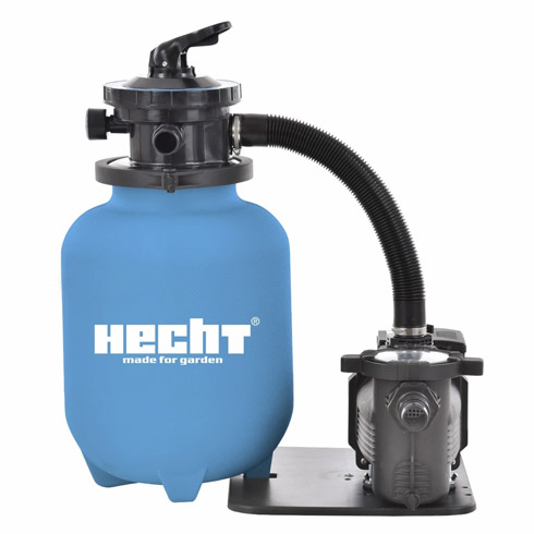 Homokszűrős vízforgató 10\" (450W) előszűrővel, kék-fekete