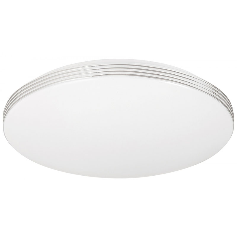Oscar mennyezeti LED lámpa, kör alakú (18W/1350lm) természetes fehér, fehér+króm