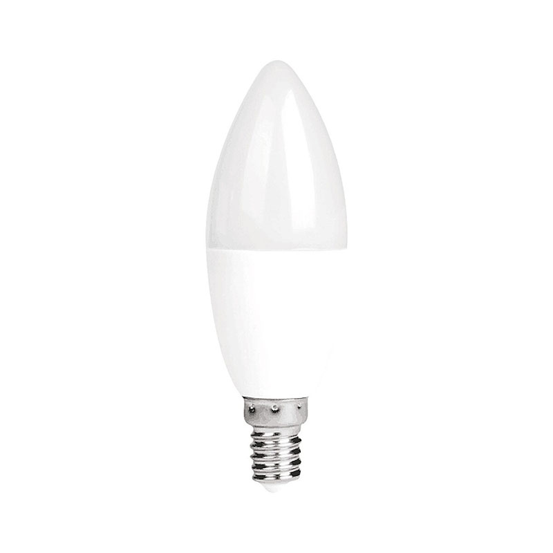 E14 LED lámpa (8W/180°) Gyertya - természetes fehér
