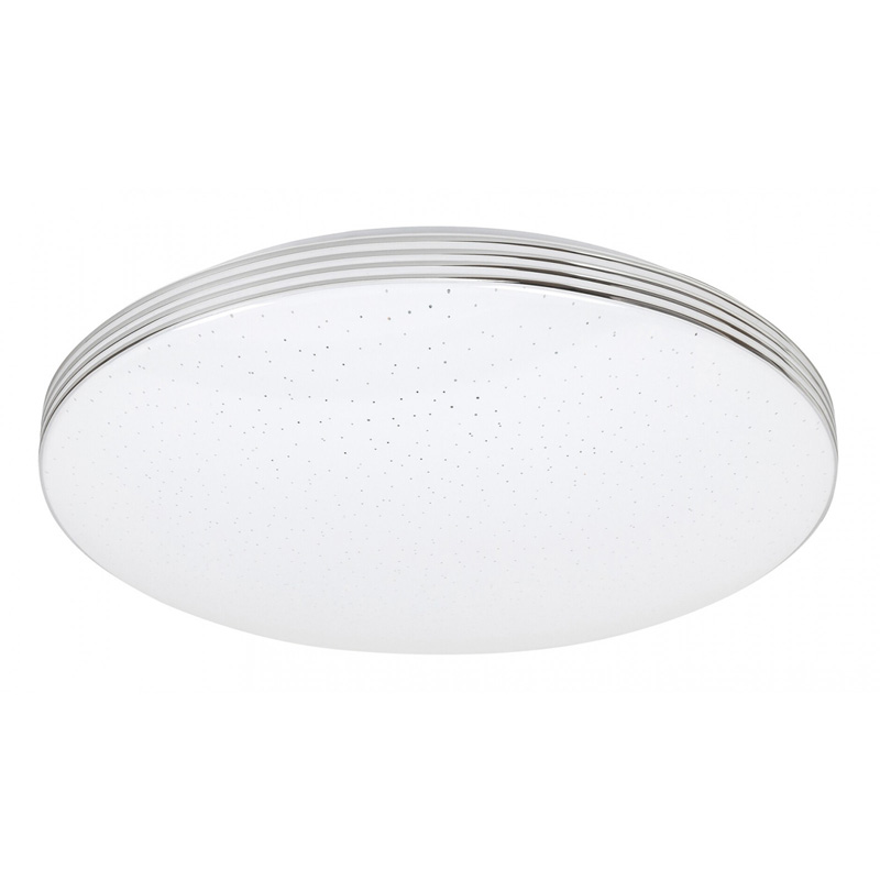 Oscar mennyezeti LED lámpa, kör alakú, csillogó effekttel (18W/1350lm) természetes fehér, fehér+króm
