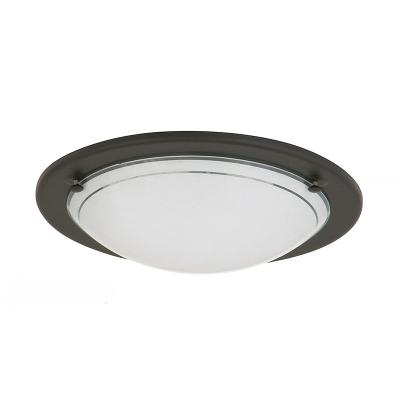 Ufo mennyezeti lámpa (E27) fekete - 28.5 cm