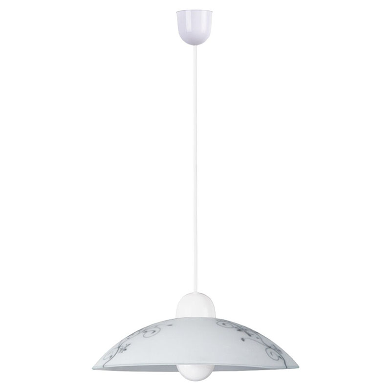 Bloomy függeszték (E27) mintás üveg búrával