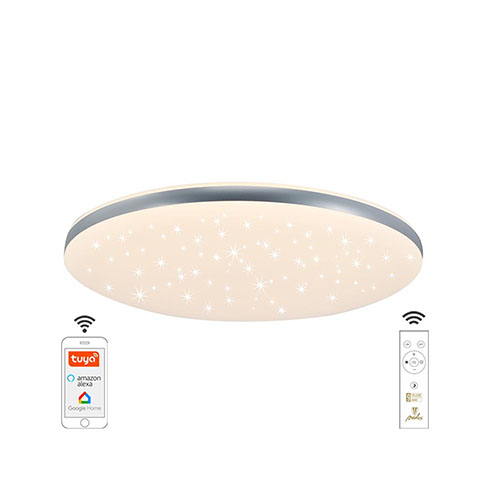Smart távirányítós csillagos égbolt hatású mennyezeti LED lámpa konyhába, nappaliba LC9 (48W) Wi-Fi színhőm+fényerő állítás!