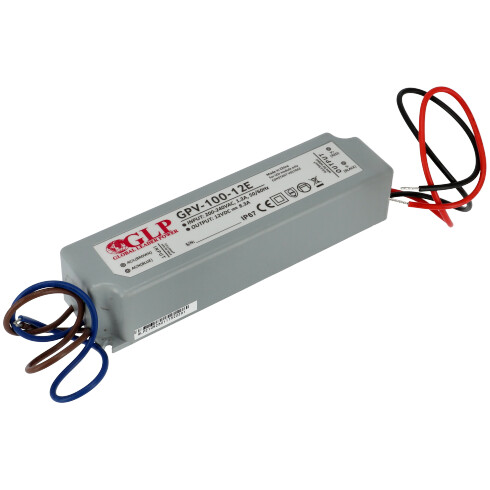 Vízálló LED tápegység 12 Volt (100W/8.3A) IP67