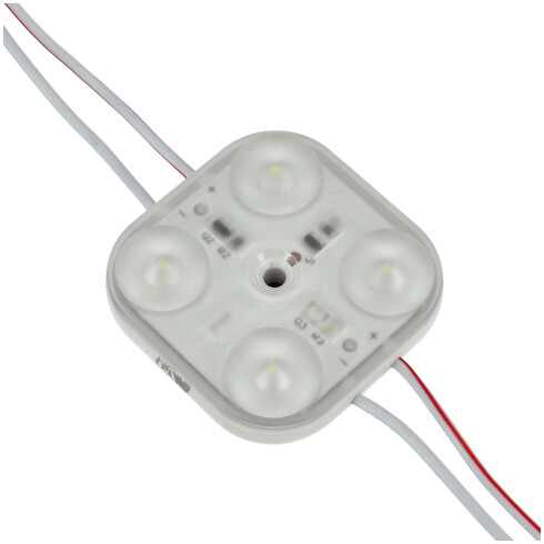 LED modul 2.0W (4 LED/170°/IP67) világító reklámtáblába - hideg fehér