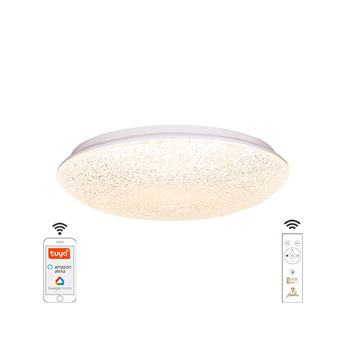 Smart távirányítós mennyezeti LED lámpa konyhába, nappaliba LC9 (48W) Wi-Fi színhőm+fényerő állítás!