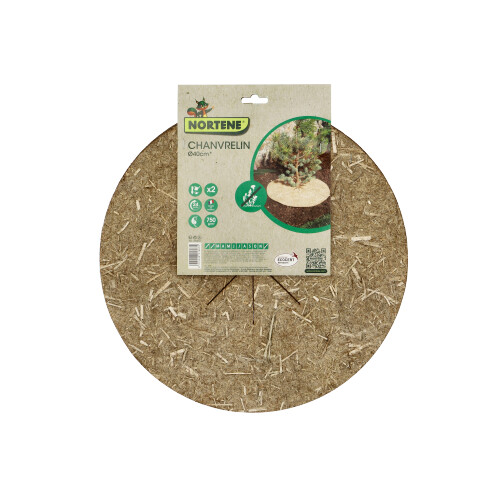 Chanvrelin természetes talajtakaró, kör alakú (40 cm) barna, 2 db