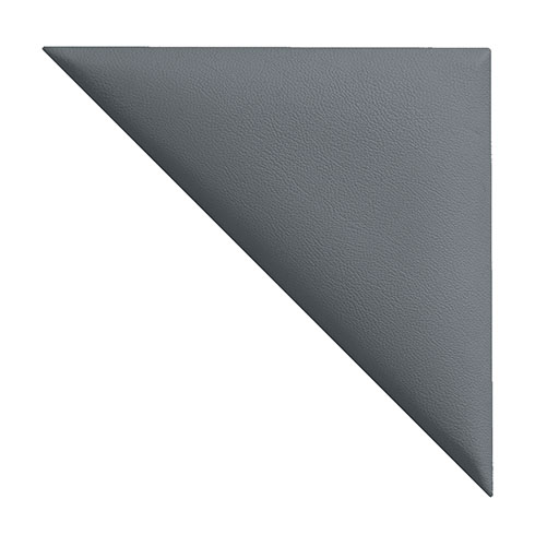 Bőrpanel, bőr falpanel: derékszögű háromszög alakú  - Inka-802 Szürke (25x12.5 cm)