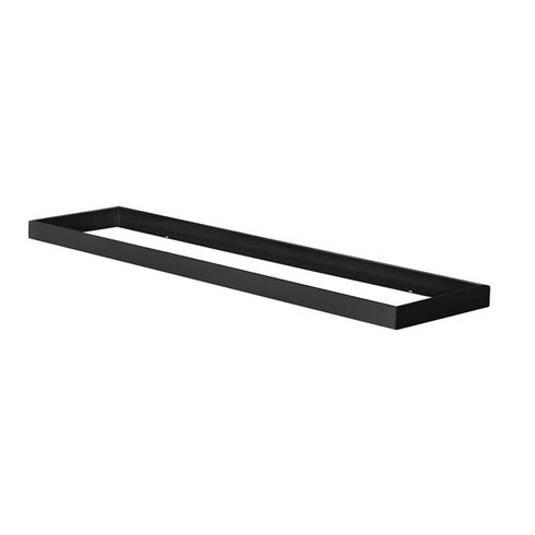 LED panel kiemelő, falonkívüli beépítőkeret (120x30x6.5cm) ADTR-H, összeszerelt, fekete