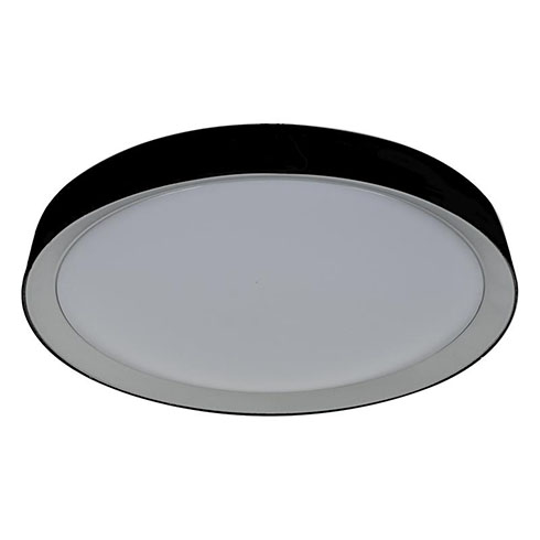 Smart távirányítós mennyezeti LED lámpa konyhába, nappaliba LC9 (48W) fekete-ezüst, Wi-Fi színhőm+fényerő állítás!