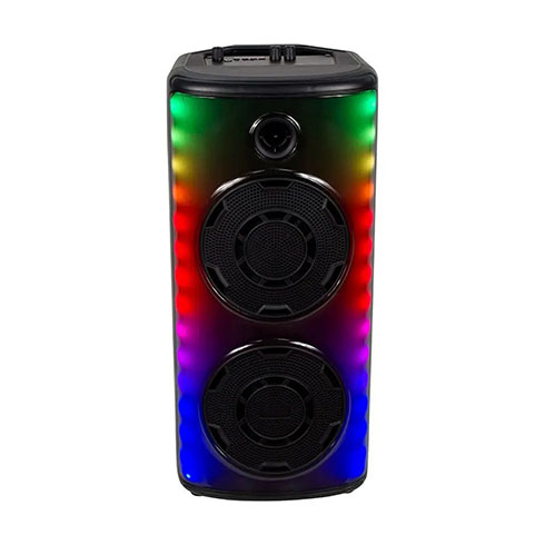 Karaoke görgős hangfal mikrofonnal (600 Watt) akkumulátor, RGB világítás, +1db wireless mikrofon