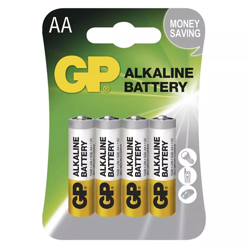 GP alkáli AA ceruza elem - (4 db)