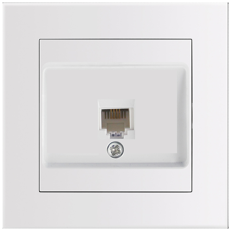 Arnold - RJ45 UTP aljzat, egyes, komplett, fehér