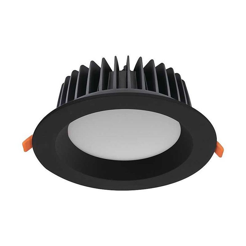 TIBERI LED beépíthető mélysugárzó lámpatest, természetes fehér, fekete 40W
