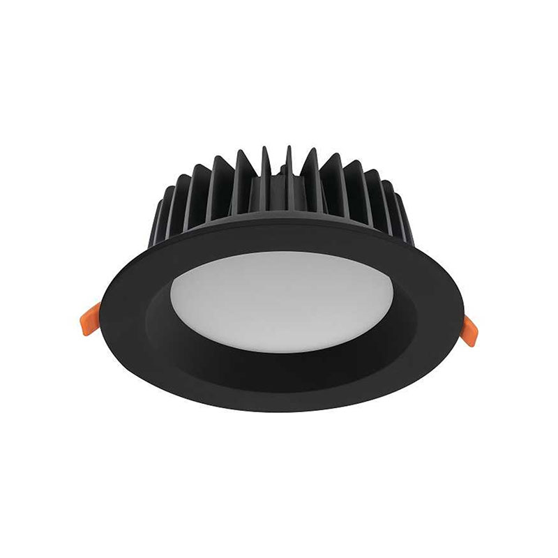TIBERI PRO LED beépíthető mélysugárzó lámpatest, természetes fehér, 20W, fekete