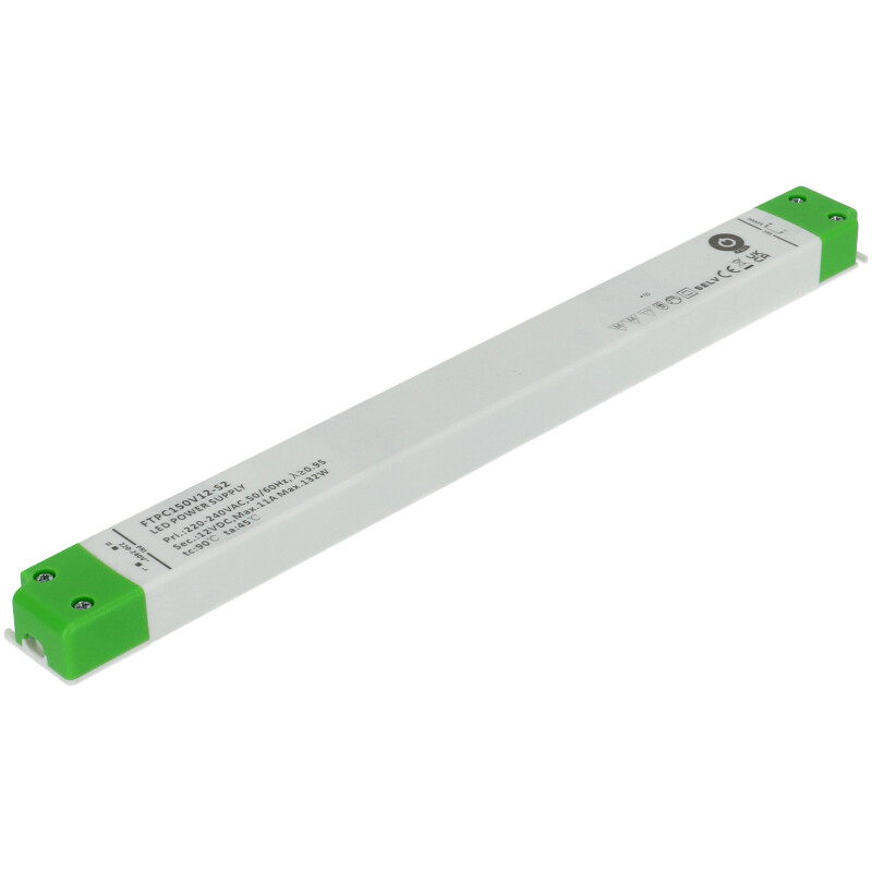 LED tápegység 12 Volt - műanyag házas, ipari (132W/11A) Long, 5 év garancia