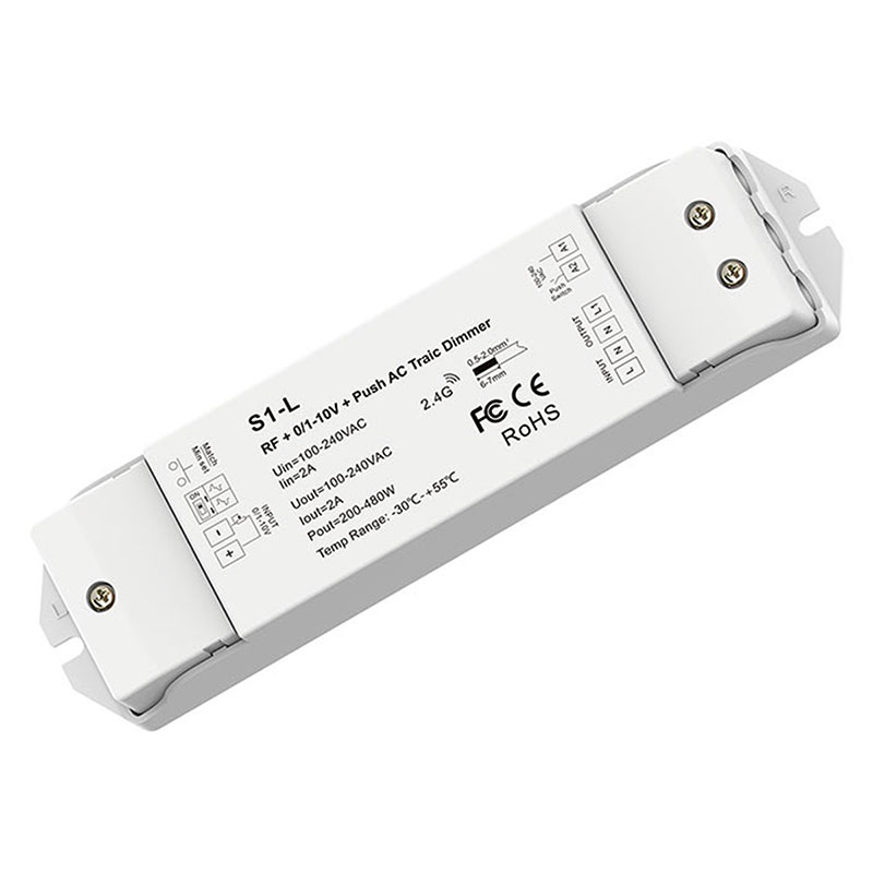 SkyDance S1-L, Dimmer fényerőszabályzó vezérlő  0-10V (100-240V - 2A/csatorna) 1 csatornás
