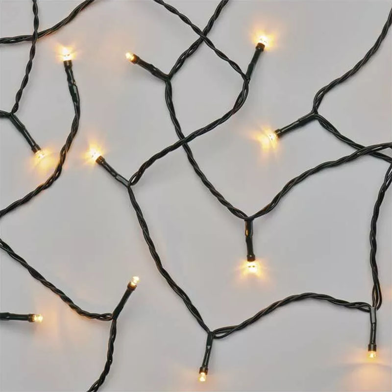 Classic LED kültéri fényfüzér (12 méter) 60 világító WW LED + 60 villogó WW LED