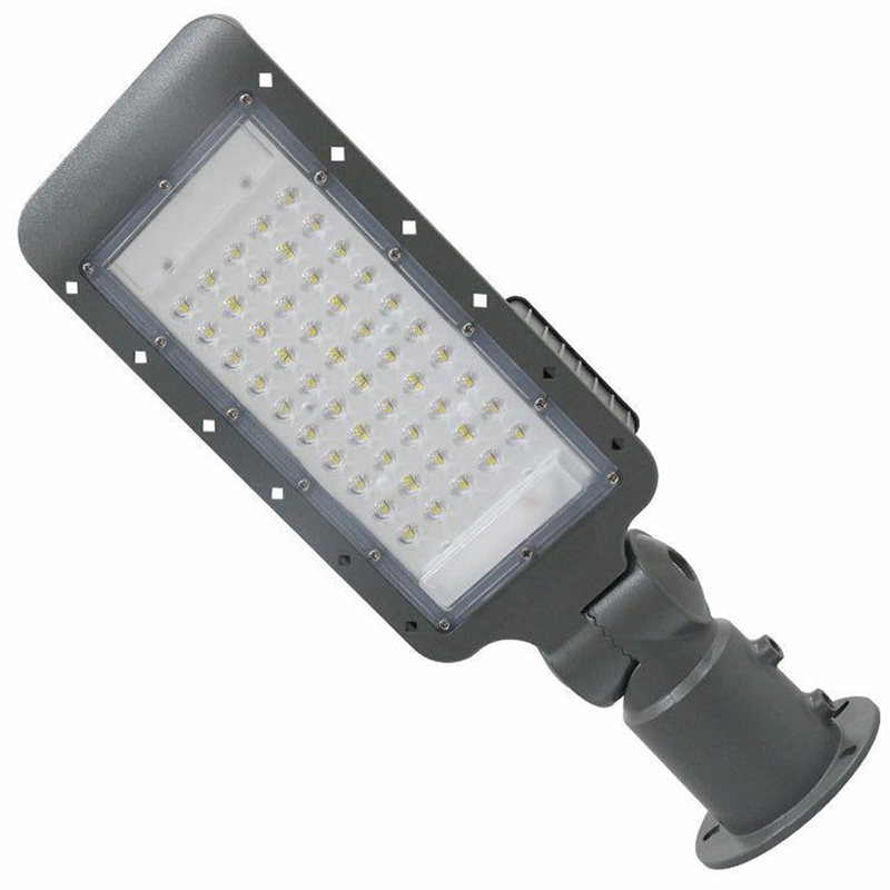 Road utcai LED lámpa, dönthető, alkonykapcsolós (50W/140°) természetes fehér