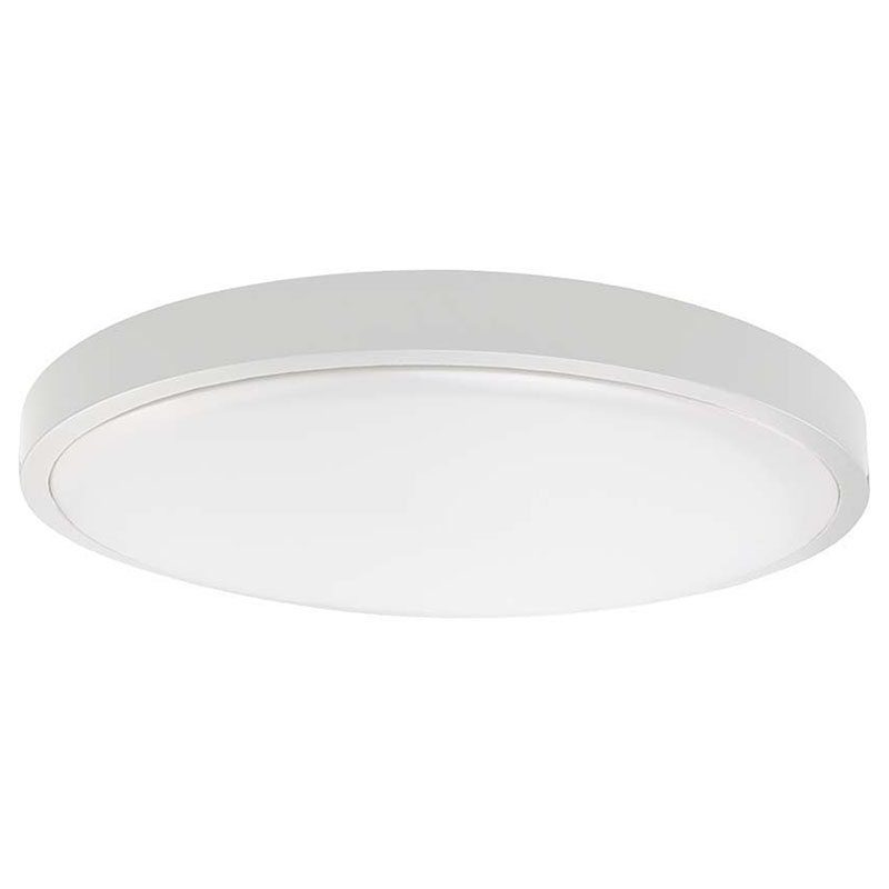 IP44 mennyezeti LED lámpatest mikrohullámú mozgásérzékelővel - kör (24W/2500lm) meleg fehér, fehér (350 mm)