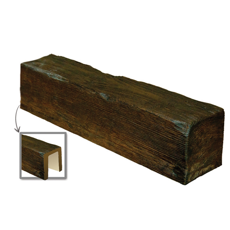 DecoWood Mahagóni-120 Modern poliuretán gerenda - 3 méteres (ED 106)